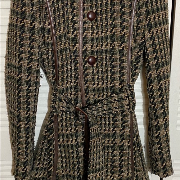 Cool Diesel Tweed Trench Coat - Picture 3 of 8